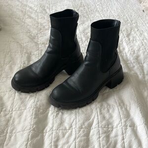 Steve Madden Black Ankle Boots
